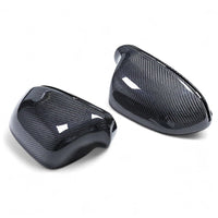 Carbon fiber Audi A4 B8 wing mirror caps - rear view 2 - Becquet Voiture
