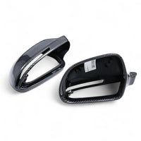 Carbon fiber Audi A4 B8 wing mirror caps - side view 2 - Becquet Voiture