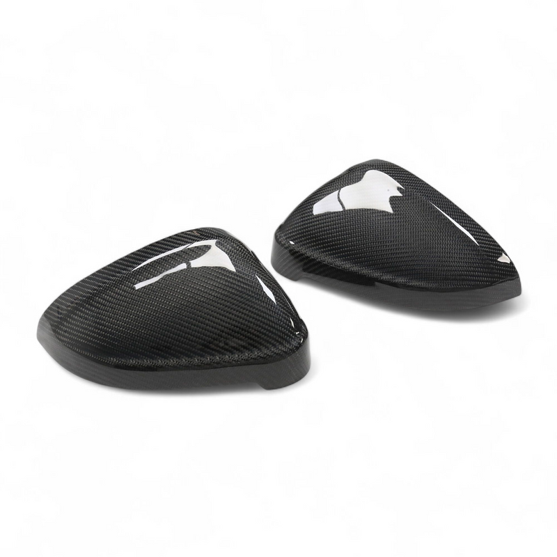 Carbon fiber Audi A4 B9 wing mirror caps - fitted on vehicle 2 - Becquet Voiture