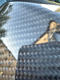 Carbon fiber Audi A4 B9 wing mirror caps - rear view 2 - Becquet Voiture
