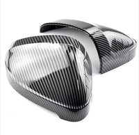 Carbon fiber Audi A4 B9 wing mirror caps - front view - Becquet Voiture