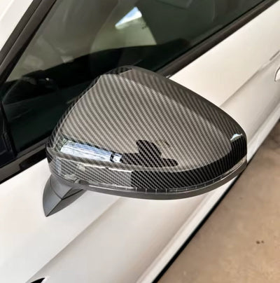 Coques rétroviseurs carbone Audi A4 B9 - vue de profil - Becquet Voiture