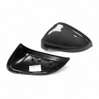 Carbon fiber Audi A4 B9 wing mirror caps - close-up view 2 - Becquet Voiture