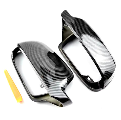 Coques rétroviseurs carbone Audi A5 B8 - vue de face - Becquet Voiture
