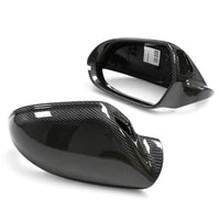 Coques rétroviseurs carbone Audi A7 C7 2013-2018 - vue de dessus 2 - Becquet Voiture