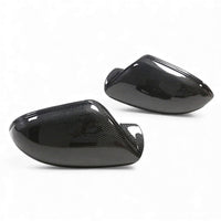 Coques rétroviseurs carbone Audi A7 C7 2013-2018 - vue de dessus - Becquet Voiture