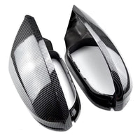 Coques rétroviseurs carbone Audi A7 C7 2013-2018 - vue de face - Becquet Voiture