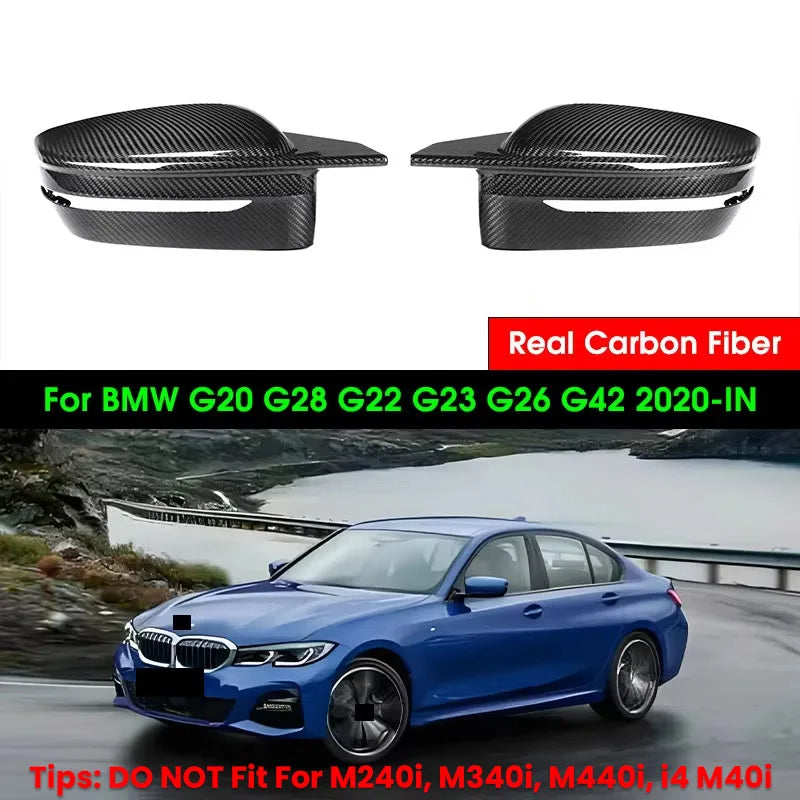 Coques Rétroviseurs Carbone BMW G20 G22 G42 2020+ - vue de face - Becquet Voiture