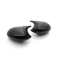 Carbon fiber mirror caps BMW 1 Series E87 - rear view - Becquet Voiture