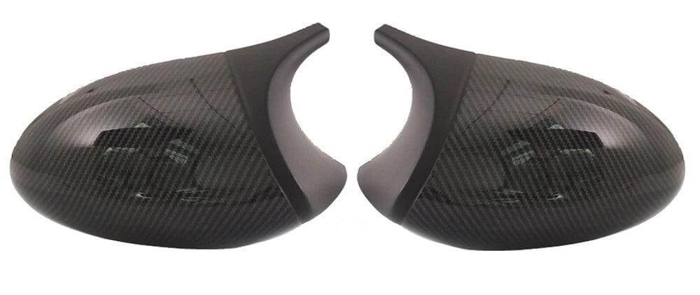Coques rétroviseurs carbone BMW Série 1 E87 - vue de face - Becquet Voiture