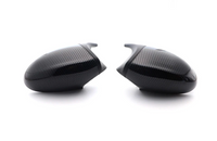Carbon fiber mirror caps BMW 1 Series E87 - three-quarter view - Becquet Voiture
