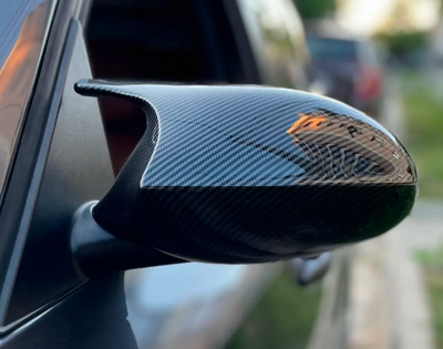 Coques rétroviseurs carbone BMW Série 3 E90 E92 - vue de dessus - Becquet Voiture