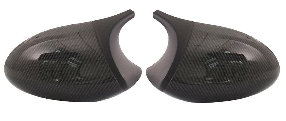 Coques rétroviseurs carbone BMW Série 3 E90 E92 - vue de face - Becquet Voiture