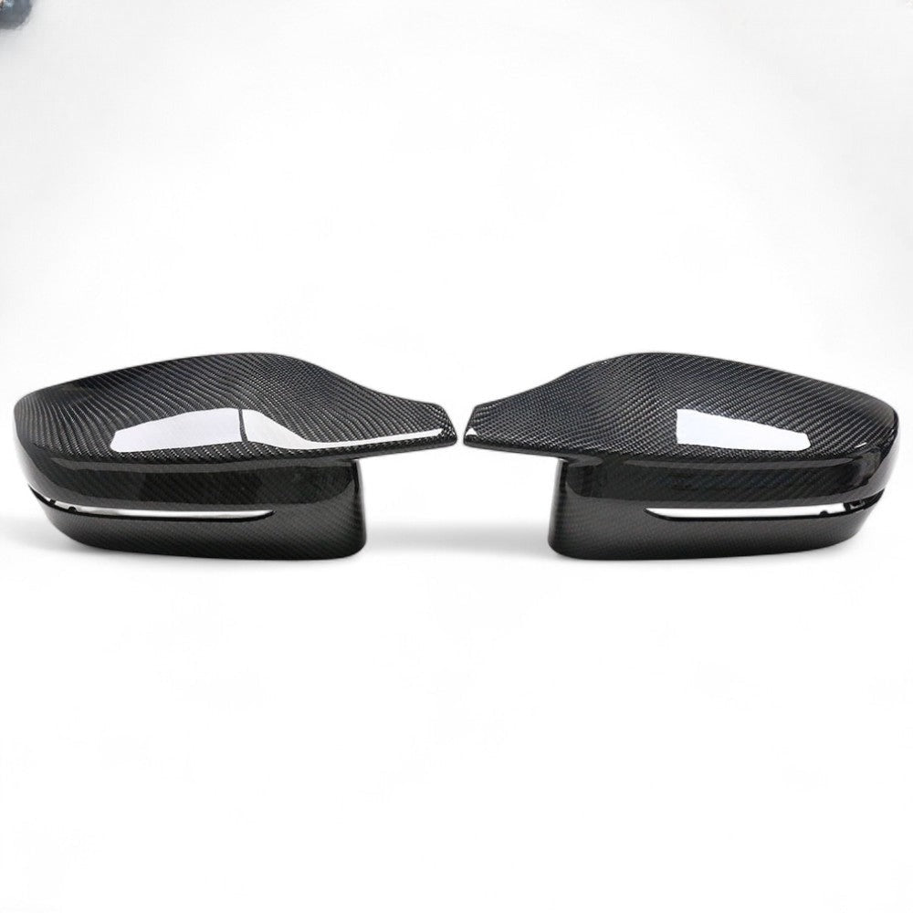 Coques rétroviseurs carbone BMW Série 5 G30 - vue de face - Becquet Voiture