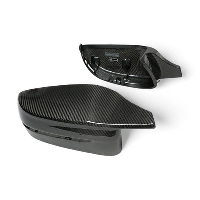 Coques rétroviseurs carbone BMW Série 5 G30 - vue de trois-quarts - Becquet Voiture
