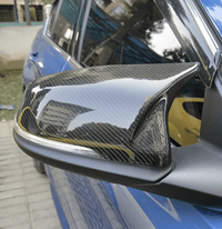 Carbon-Außenspiegelkappen BMW X1 E84 - Vorderansicht - Becquet Voiture