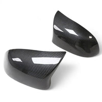Carbon fiber mirror caps BMW X3 F25 - rear view - Becquet Voiture