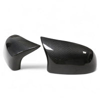 Carbon fiber mirror caps BMW X3 F25 - three-quarter view - Becquet Voiture