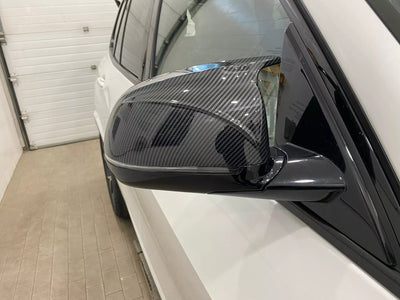 Coques rétroviseurs carbone BMW X4 F26 - vue de dessus - Becquet Voiture