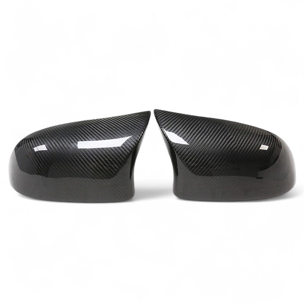 Coques rétroviseurs carbone BMW X4 F26 - vue de face - Becquet Voiture