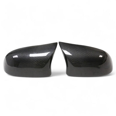 Coques rétroviseurs carbone BMW X6 F16 - vue de dessus - Becquet Voiture