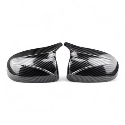 Coques rétroviseurs carbone BMW X6 F16 - vue de face - Becquet Voiture