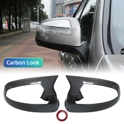Coques Rétroviseurs Carbone Mercedes Classe C W204 ML W164 - vue de trois-quarts - Becquet Voiture