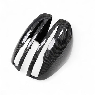Coques rétroviseurs carbone Mercedes Classe C W205 - en situation - Becquet Voiture