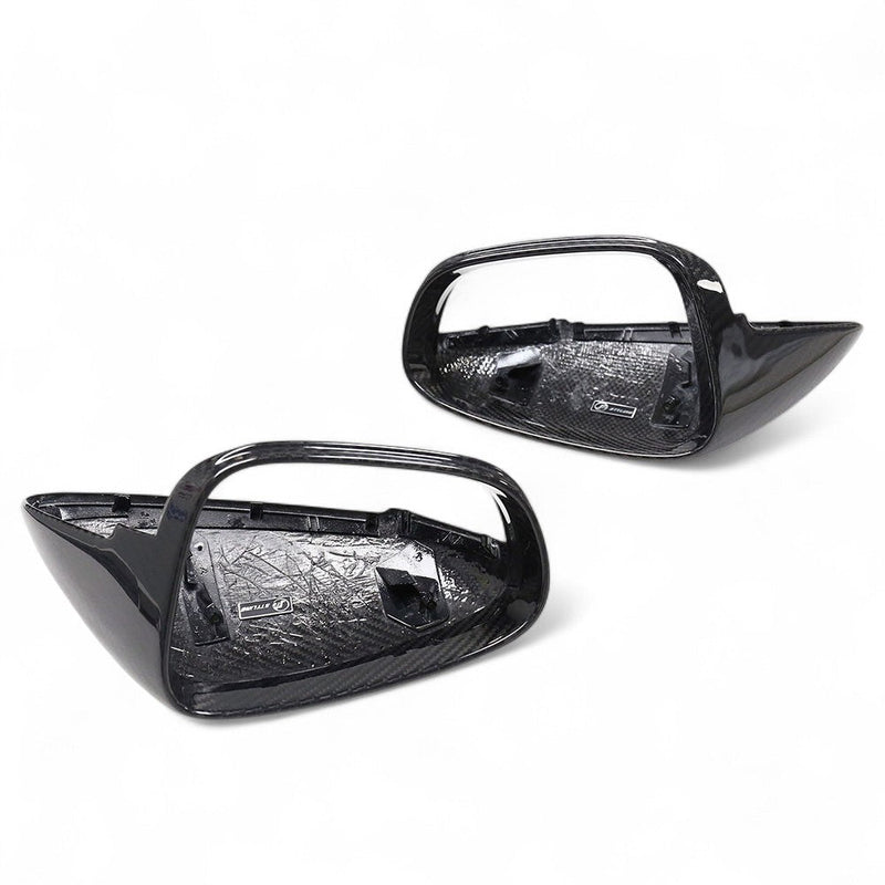 Carbon-Außenspiegelkappen Porsche 911 Typ 992 2019–2024 - Nahansicht - Becquet Voiture