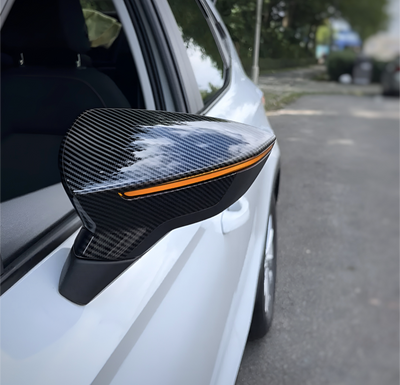 Coques Rétroviseurs Carbone Replica Seat Leon III 5F 2012-2020 - vue de face - Becquet Voiture