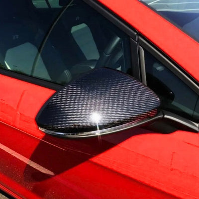 Coques Retroviseurs Carbone Veritable Golf 7 Paire - vue de profil - Becquet Voiture