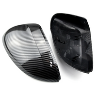 Carbon fiber wing mirror caps VW Arteon 2016-2020 - three-quarter view - Becquet Voiture