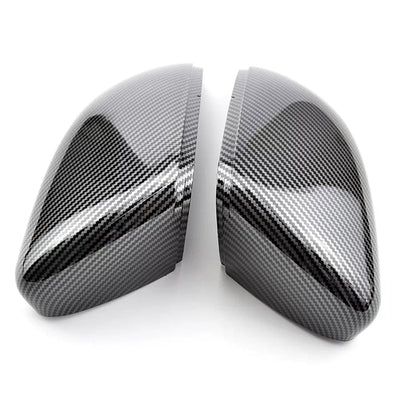 Coques rétroviseurs carbone VW Golf 6 - vue de face - Becquet Voiture