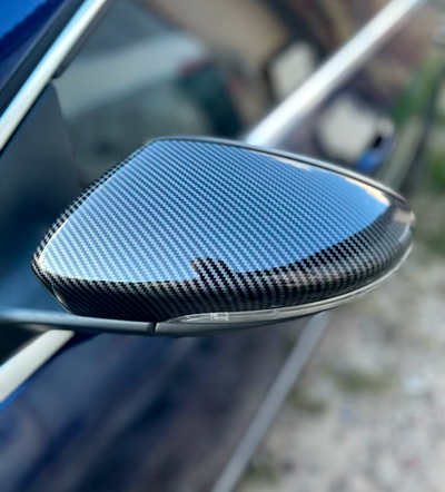 Coques rétroviseurs carbone VW Golf 6 - vue de profil - Becquet Voiture