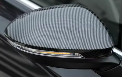 Coques rétroviseurs carbone VW Golf 8 - vue de profil - Becquet Voiture