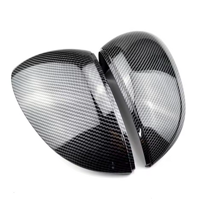 Coques rétroviseurs carbone VW Golf 8 - vue de trois-quarts - Becquet Voiture
