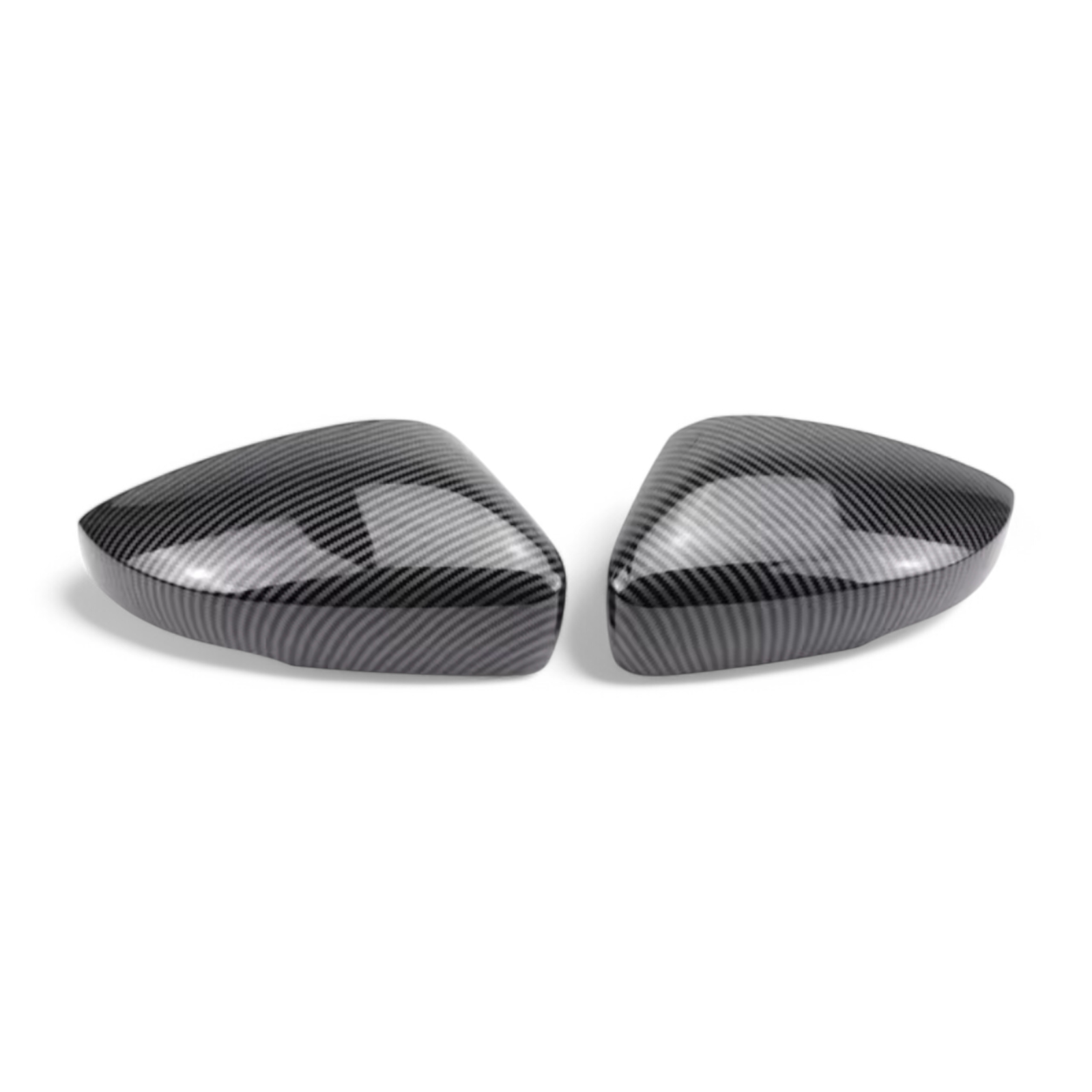 Coques rétroviseurs carbone VW Polo 6R - vue de face - Becquet Voiture