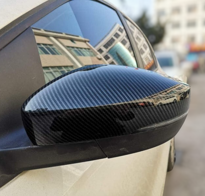Coques rétroviseurs carbone VW Polo 6R - vue de profil - Becquet Voiture