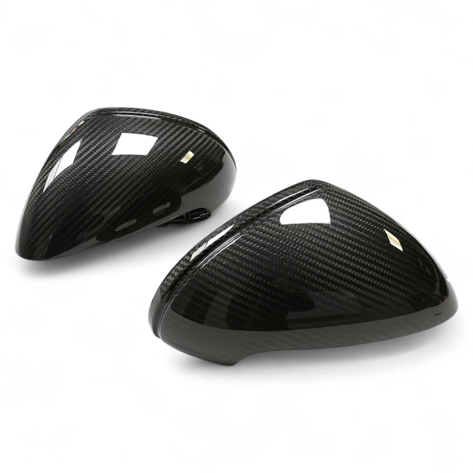 Coques Retroviseurs Carbonne Porsche Boxster 981 2012 2016 - vue de face - Becquet Voiture