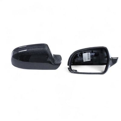 Coques rétroviseurs fibre carbone Audi A3 S3 RS3 8P 2008-2012 - vue de face 2 - Becquet Voiture