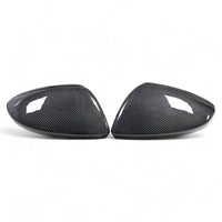 Coques rétroviseurs fibre carbone Audi A6 S6 RS6 C8 2018-2025 paire - vue de face - Becquet Voiture