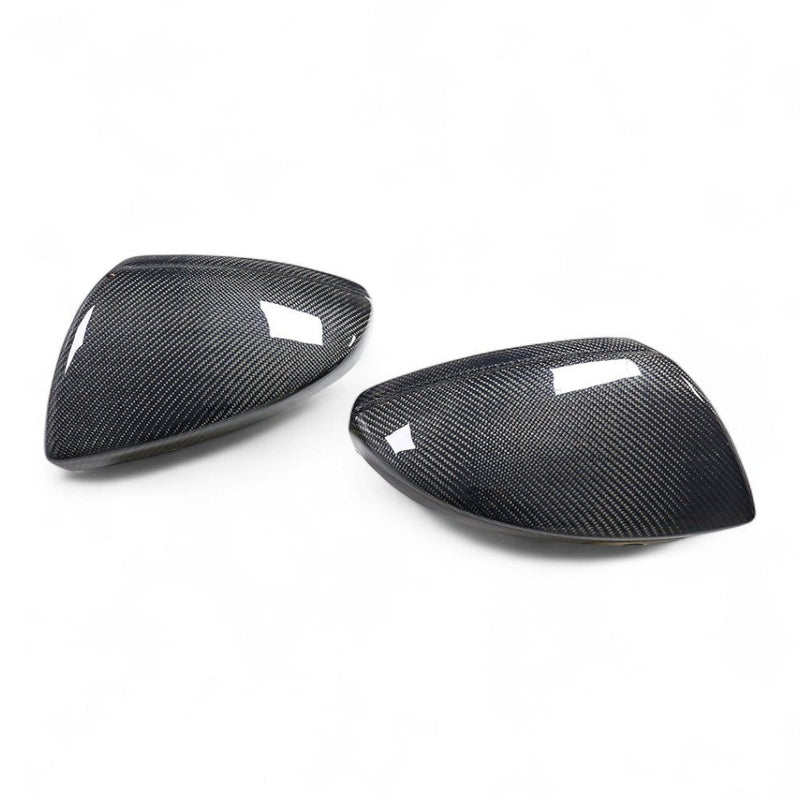 Coques rétroviseurs fibre carbone Audi A6 S6 RS6 C8 2018-2025 paire - vue de trois-quarts - Becquet Voiture