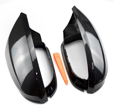Coques Rétroviseurs Fibre Carbone Audi A7 S7 RS7 C7 - installé sur véhicule - Becquet Voiture