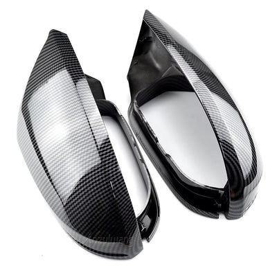 Coques Rétroviseurs Fibre Carbone Audi A7 S7 RS7 C7 - vue de face - Becquet Voiture