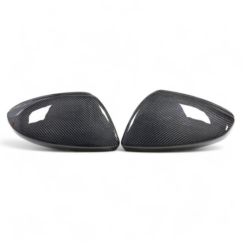 Coques rétroviseurs fibre carbone Audi A7 S7 RS7 C8 2018-2025 - vue de face - Becquet Voiture