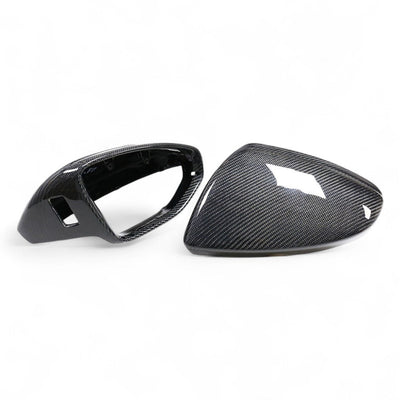 Coques rétroviseurs fibre carbone Audi A7 S7 RS7 C8 2018-2025 - vue rapprochée - Becquet Voiture