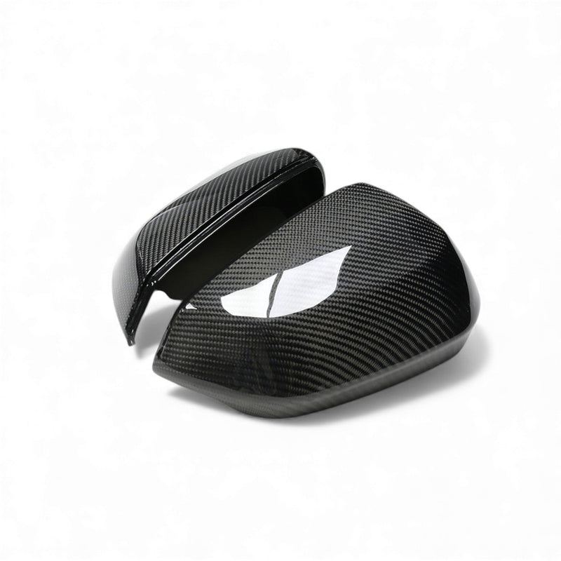 Carbon-Außenspiegelkappen Audi Q2 SQ2 2019-2025 - Montagedetail - Becquet Voiture