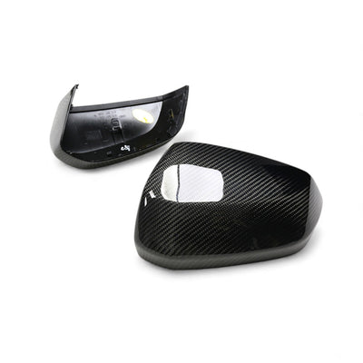 Coques rétroviseurs fibre carbone Audi Q2 SQ2 2019-2025 - vue de dessus - Becquet Voiture