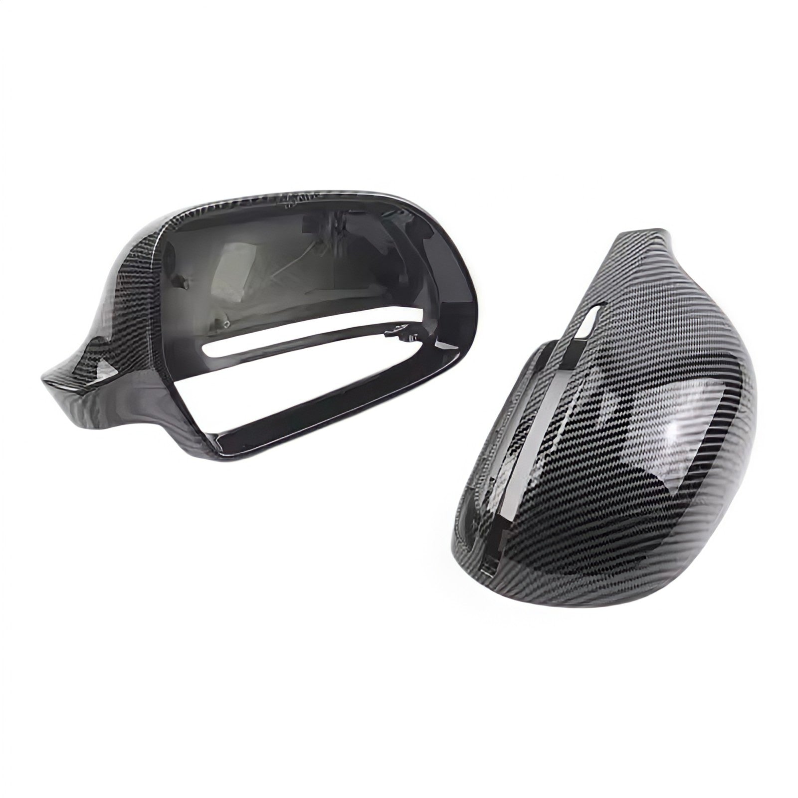 Coques rétroviseurs fibre carbone Audi Q3 2011-2015 - vue de face - Becquet Voiture