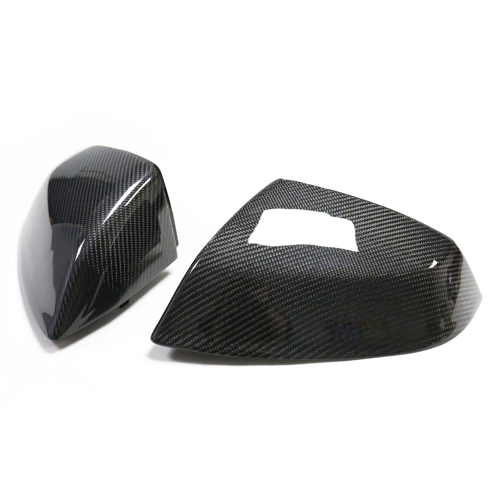 Coques rétroviseurs fibre carbone Audi Q5 SQ5 II 2017-2024 - vue de face - Becquet Voiture